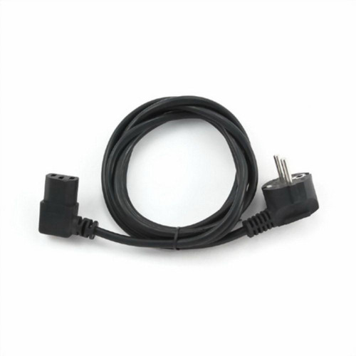 Кабель питания Cablexpert PC-186A-VDE, 1.8м, Schuko- C13, VDE, 10А, Сечение провода: 0,75 мм2, черный, угловой разъем, с заземлением, пакет {100}
