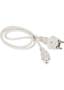 Шнур питания Lanmaster LAN-PP13/SH-3.0-WH C13-Schuko проводник.:3x0.75мм2 3м 220В 10А белый