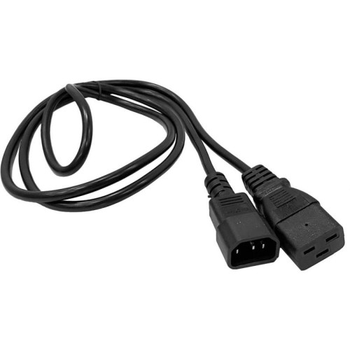 Шнур питания Lanmaster LAN-PP19/14-0.5-BK C19-С14 проводник.:3x0.75мм2 0.5м 220В 10А черный