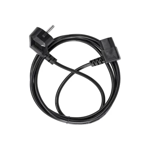 Кабель/ Кабель комп - розетка 220V EU (угол-угол)<VDE> 3GX0,75mm2, 1,8m, медь, Telecom <TE021DA-CU0.75-1.8M>