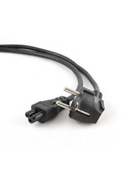 Кабель питания для ноутбуков Cablexpert PC-186-ML12-1M 1м, Schuko- C5, 10А, пакет  (272078) {100}