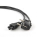 Кабель питания для ноутбуков Cablexpert PC-186-ML12-1M 1м, Schuko- C5, 10А, пакет  (272078) {100}
