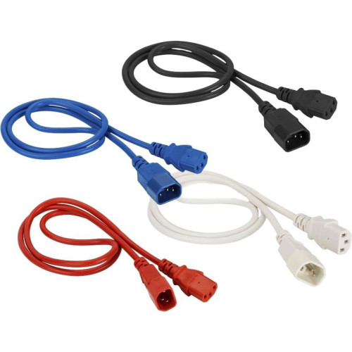 Шнур питания Lanmaster LAN-PP13/14-7.0-BK C13-С14 проводник.:3x0.75мм2 7м 220В 10А черный