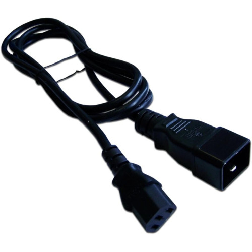 Шнур питания Lanmaster LAN-PP13/20-0.5-BK C13-C20 проводник.:3x0.75мм2 0.5м 220В черный