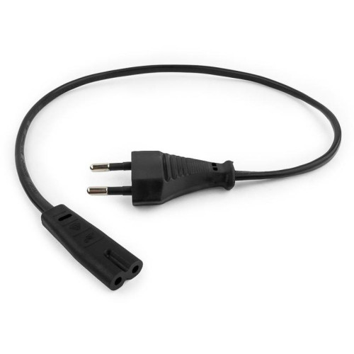 Кабель питания для аудио/видео техники Cablexpert PC-184-VDE-0.5M 0,5м, S52 - C7, VDE, 2х0,75, черный, пакет