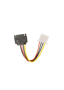 Кабель Cablexpert CC-SATA-PS-M Кабель питания SATA Cablexpert 15см, sata 15pin/molex 4pin, пакет (086776)