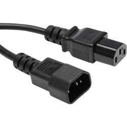 Шнур питания Lanmaster LAN-PP13/14-1.8-BK C13-С14 проводник.:3x0.75мм2 1.8м 220В 10А (упак.:1шт) черный