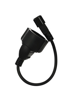 Кабель-переходник/ Кабель-переходник UPS -> розетка (IE-320 C14 to Socket Type-F) 3Gx0,75mm2 <VDE> VCOM <CE002> 0,15m