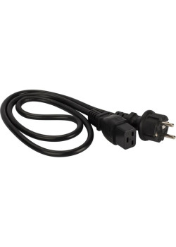Шнур питания Lanmaster LAN-PP19/SH-5.0-BK C19-Schuko проводник.:3x1.5мм2 5м 220В 16А черный