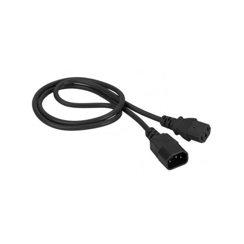 Шнур питания Lanmaster LAN-PP13/14-1.0-BK C13-С14 проводник.:3x0.75мм2 1м черный