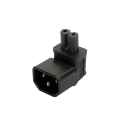 4PH Переходник C14 - C7 угловой, черный, 4PH-R90292