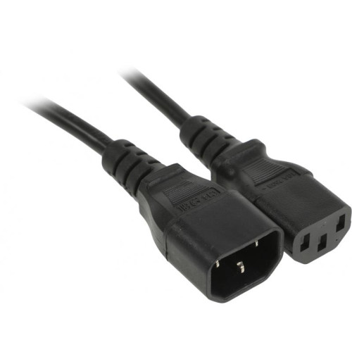 Шнур питания Hyperline PWC-IEC13-IEC14-1.8-BK C13-С14 проводник.:3x0.75мм2 1.8м 250В 10А (упак.:1шт) черный Шнур питания Hyperline PWC-IEC13-IEC14-1.8-BK C13-С14 проводник.:3x0.75мм2 1.8м 250В 10А (упак.:1шт) черный