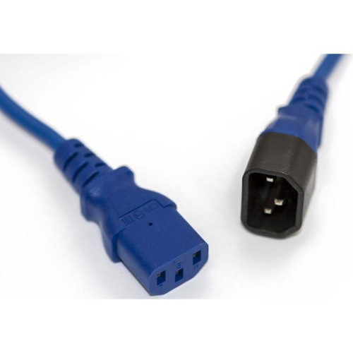 Шнур питания Hyperline PWC-IEC13-IEC14-1.8-BL C13-С14 проводник.:3x0.75мм2 1.8м 250В 10А (упак.:1шт) синий