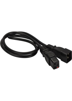 Шнур питания Lanmaster LAN-PP19L/20-5.0-BK C19-C20 проводник.:3x1.5мм2 5м 220В 16А черный
