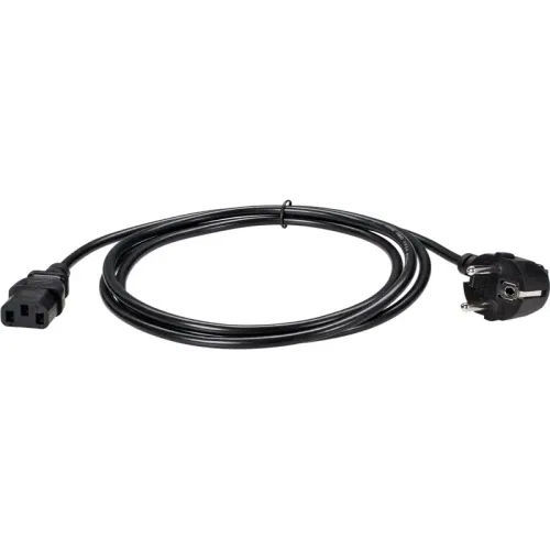 Кабель/ Кабель компьютер - розетка 220V EU (угловой)<VDE> 3GX0,5mm2, 1,8m, медь, Telecom <TY021-CU0.5-1.8M>