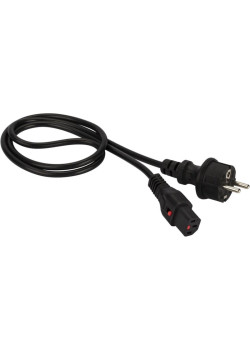 Шнур питания Lanmaster LAN-PP13L/SH-3.0-BK C13-Schuko проводник.:3x0.75мм2 3м 220В 10А черный