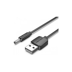 Кабель Vention USB AM/DC-jack 3.5мм M - 1м Чёрный