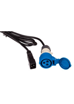 Шнур питания Lanmaster LAN-PP9F/20-2.5-BK C20-I309 (f) проводник.:3x2.5мм2 2.5м 220В 16А (упак.:1шт) черный