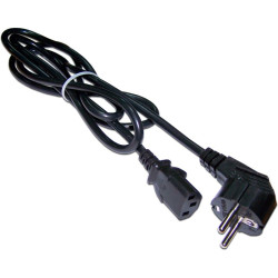Шнур питания Lanmaster LAN-PP13/SHA-1.0-BK C13-Schuko проводник.:3x0.75мм2 1м 220В 10А черный