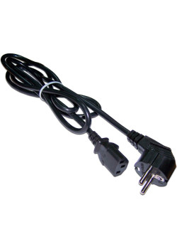 Шнур питания Lanmaster LAN-PP13/SHA-1.0-BK C13-Schuko проводник.:3x0.75мм2 1м 220В 10А черный