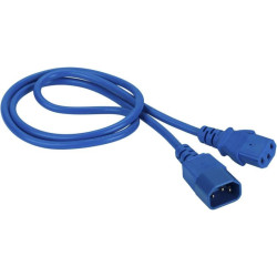 Шнур питания Lanmaster LAN-PP13/14-1.8-BL C13-С14 проводник.:3x0.75мм2 1.8м 220В 10А (упак.:1шт) синий