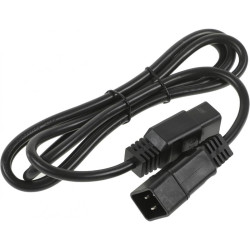 Шнур питания Hyperline PWC-IEC19-IEC20-1.8-BK C19-C20 проводник.:3x1.5мм2 1.8м 250В 16А (упак.:1шт) черный