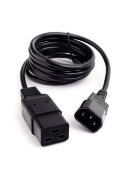 Кабель питания Cablexpert PC-189-1-1 1.8м, C14- C19, 3x1кв.мм, черный, с заземлением