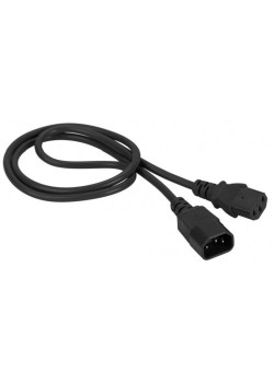 Шнур питания Lanmaster LAN-PP13/14-0.5-BK C13-С14 проводник.:3x0.75мм2 0.5м 220В черный