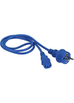 Шнур питания Lanmaster LAN-PP13/SH-3.0-BL C13-Schuko проводник.:3x0.75мм2 3м 220В 10А синий