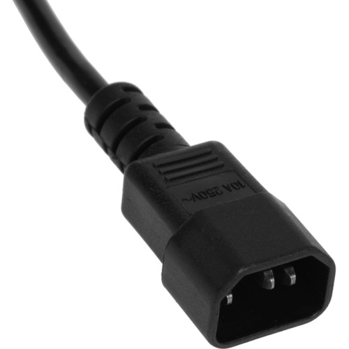 Шнур питания Lanmaster LAN-PP19/14-1.0-BK проводник.:3x0.75мм2 1м 220В 10А черный