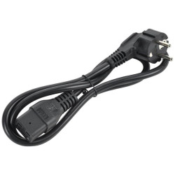 Шнур питания ITK PC-C19D-1M C19-Schuko проводник.:3x1.5мм2 1м 230В 16А черный