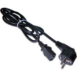 Шнур питания Lanmaster LAN-PP13/SHA-1.0-BK C13-Schuko проводник.:3x0.75мм2 1м 220В 10А черный