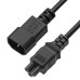 GCR Кабель питания 2.0m, С14 - С5, черный, 3*0,75mm, GCR-55922 GCR Кабель питания 2.0m, С14 - С5, черный, 3*0,75mm, GCR-55922