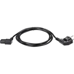 Кабель/ Кабель комп - розетка 220V EU (угол-угол)<VDE> 3GX0,75mm2, 1,8m, медь, Telecom <TE021DA-CU0.75-1.8M>