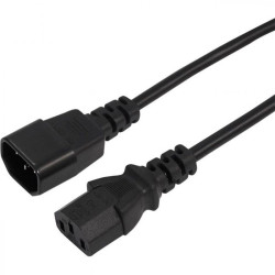 Шнур питания Rexant 11-1161 C13-С14 проводник.:3x0.75мм2 1.5м 220В 6А черный