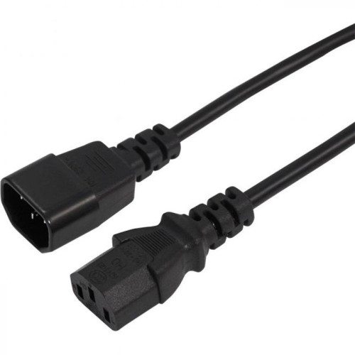 Шнур питания Rexant 11-1161 C13-С14 проводник.:3x0.75мм2 1.5м 220В 6А черный