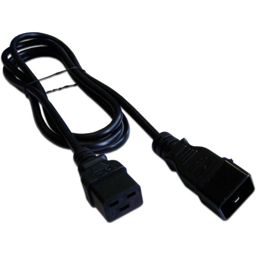 Шнур питания Lanmaster LAN-PP19/20-1.0-BK C19-C20 проводник.:3x1.5мм2 1м 220В 16А черный