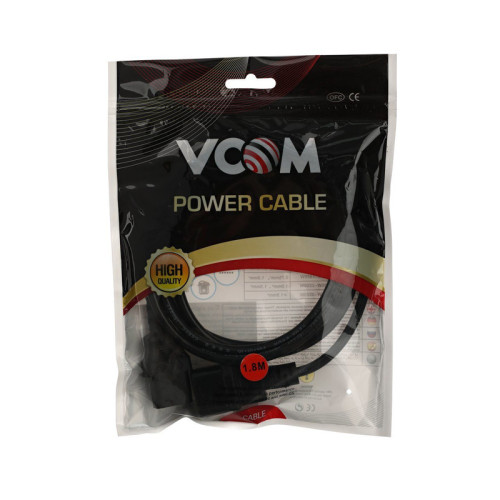 Кабель/ Кабель монитор - компьютер 220V (UPS -> устройство) <VDE> 3G*0.5mm2 VCOM <CE001-CU0.5-1.8>, 1.8м Кабель/ Кабель монитор - компьютер 220V (UPS -> устройство) <VDE> 3G*0.5mm2 VCOM <CE001-CU0.5-1.8>, 1.8м