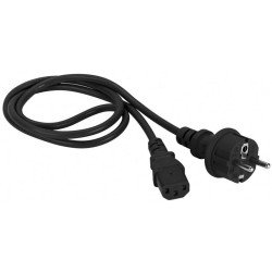 Шнур питания Lanmaster LAN-PP13/SH-1.5-BK C13-Schuko проводник.:3x0.75мм2 1.5м 220В черный