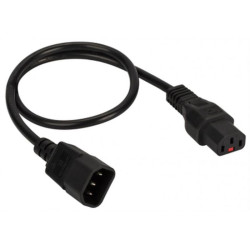 Шнур питания Lanmaster LAN-PP13L/14-1.8-BK C13-С14 проводник.:3x0.75мм2 1.8м 220В 10А черный