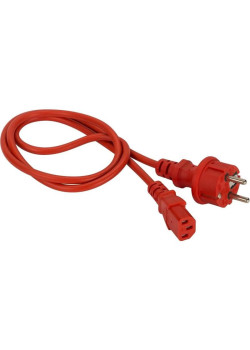 Шнур питания Lanmaster LAN-PP13/SH-3.0-RD C13-Schuko проводник.:3x0.75мм2 3м 220В 10А красный