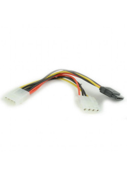 Кабель питания SATA Cablexpert CC-SATA-PSY2, 15см, molex 4pin/molex4pin+sata 15pin, на 2 устр. {250} (054942)