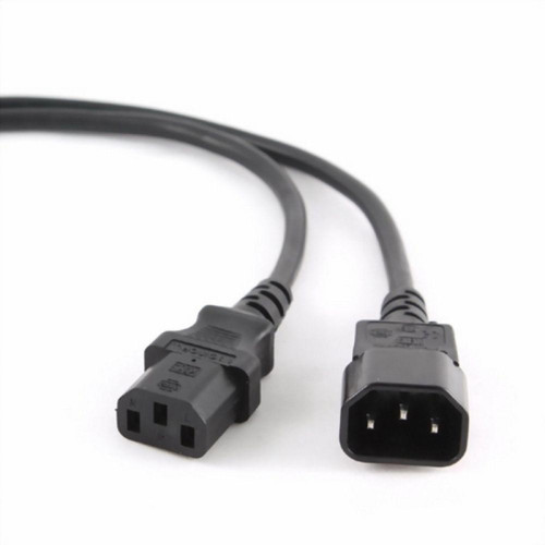 Кабель питания сист.блок-монитор Cablexpert PC-189-VDE-5M, 5м, C13-C14, VDE, 10А, Сечение провода: 0,75 мм2, черный, с заземлением {55}