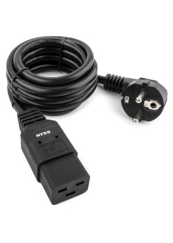 Шнур питания NTSS NTSS-PC19772 C19-Schuko проводник.:3x1.5мм2 3м 220/250В 16А черный