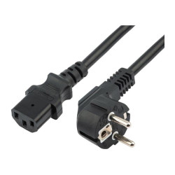 Шнур питания Rexant 11-1136 C13-Schuko проводник.:3x1.5мм2 0.5м 220В 10А черный