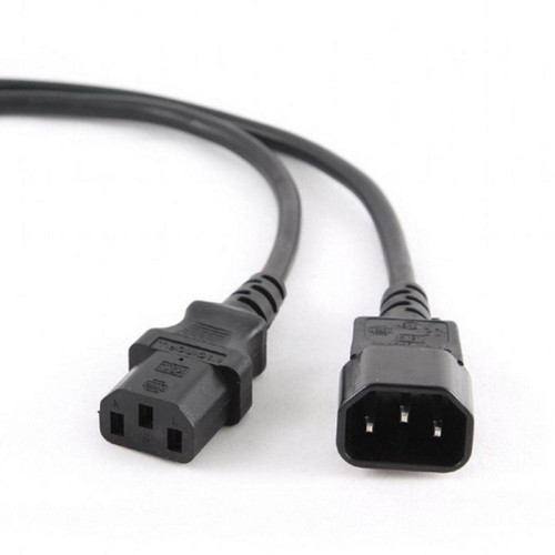 Кабель питания сист.блок-монитор Cablexpert PC-189, 1.8м, C13-C14, 6А, Сечение провода: 0,5 мм2, черный, с заземлением {100}