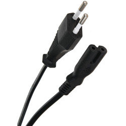 Кабель/ Кабель для аудио-видео техники IEC-320-C7 -- розетка EU, 2-pin <VDE>, VCOM <CE023-CU0.5-1.8>, 1,8m