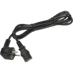 Шнур питания Hyperline PWC-IEC13-SHM-1.8-BK C13-Schuko проводник.:3x0.75мм2 1.8м 250В 10А (упак.:1шт) черный