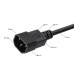 GCR Кабель питания 0.15m, С14 - С5, черный, 3*0,75mm, GCR-55918 GCR Кабель питания 0.15m, С14 - С5, черный, 3*0,75mm, GCR-55918