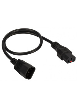 Шнур питания Lanmaster LAN-PP13L/14-1.8-BK C13-С14 проводник.:3x0.75мм2 1.8м 220В 10А черный
